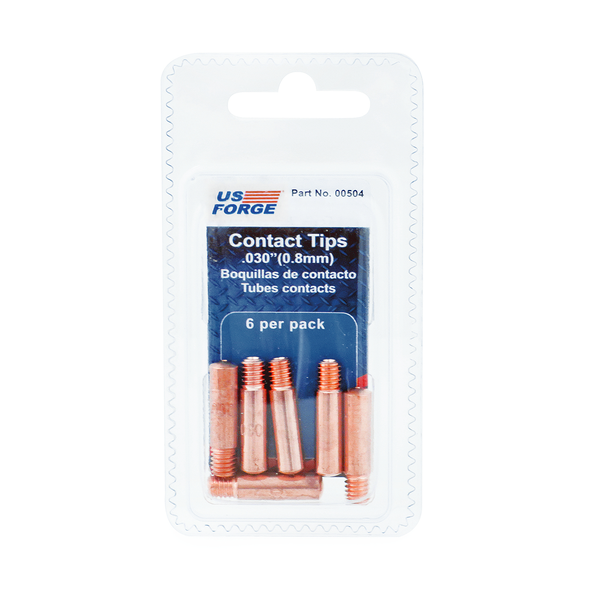 US Forge® .030" Contact Tips - 6ct, Model# 504